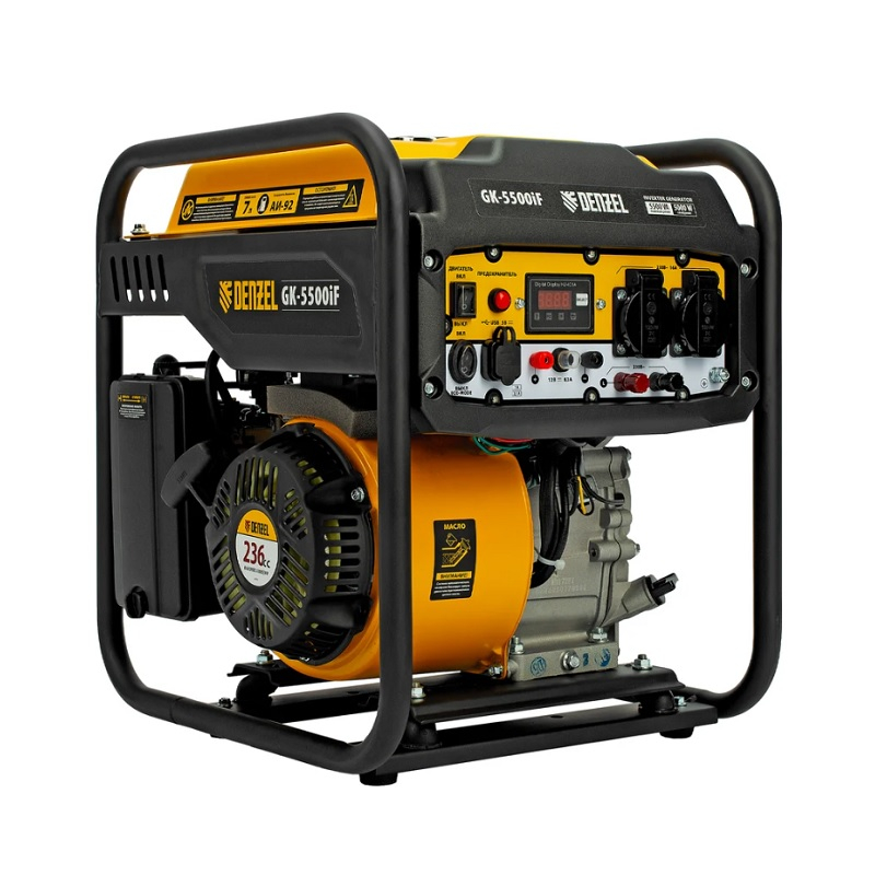 Генератор бензиновый инверторный Denzel GK-5500iF 94709, 5.0 кВт
