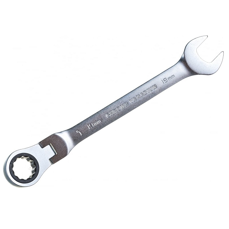 Ключ трещоточный с шарниром BERGER 19 мм BG1248