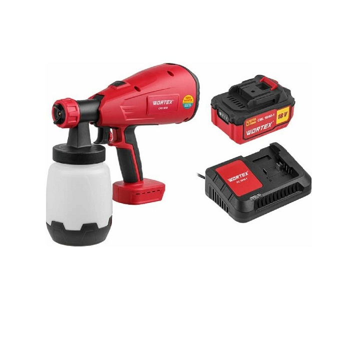 Краскораспылитель WORTEX CPS 1810 аккумуляторный (1акк. 4.0Ah+з.у)
