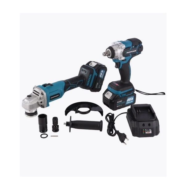 Аккумуляторный набор PROFIPOWER Е0092 УШМ+гайковерт