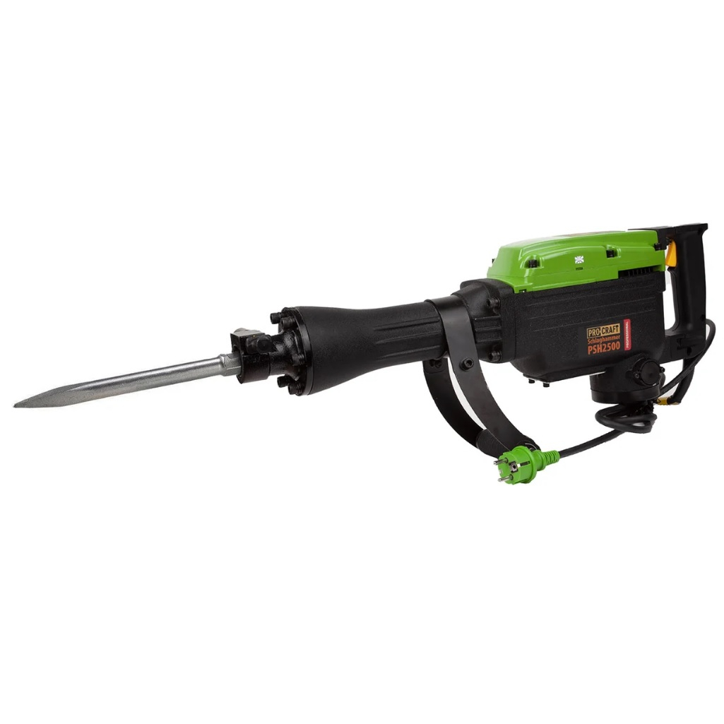Молоток отбойный Procraft PSH2500, 1.24 кВт, 48 Дж, 1400 уд.мин.