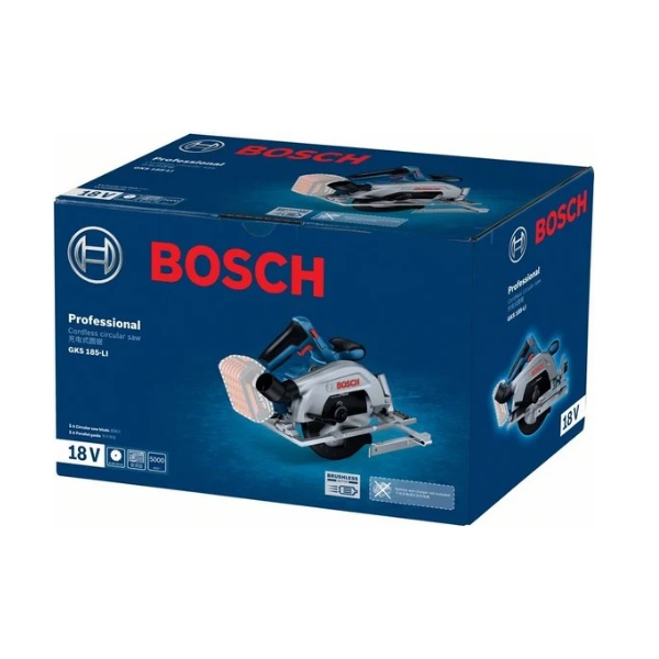 Аккумуляторная дисковая пила Bosch GKS 185-Li 18В 1акк. 5.0Ah+з.у.