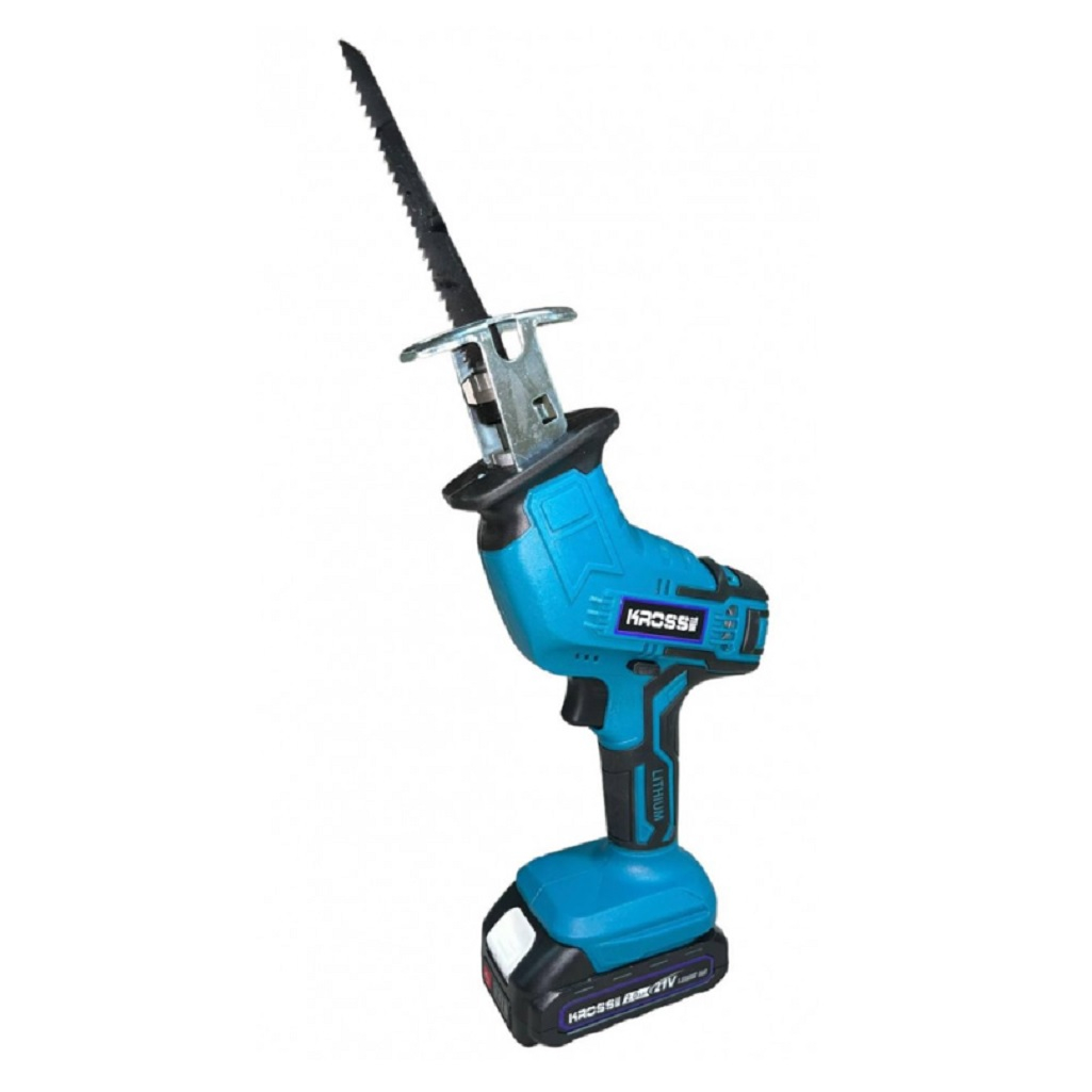 Пила аккумуляторная сабельная Kross KLi 21TX, 21В, 2 акк. х 2,0Ah+з.у.