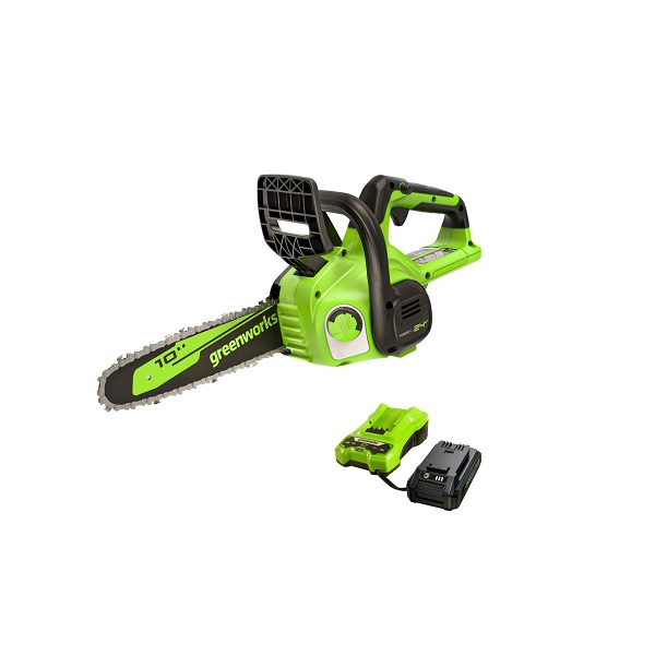 Пила цепная аккумуляторная Greenworks G24CS25K4 24 В 1акк 4.0 Ah+з.у.