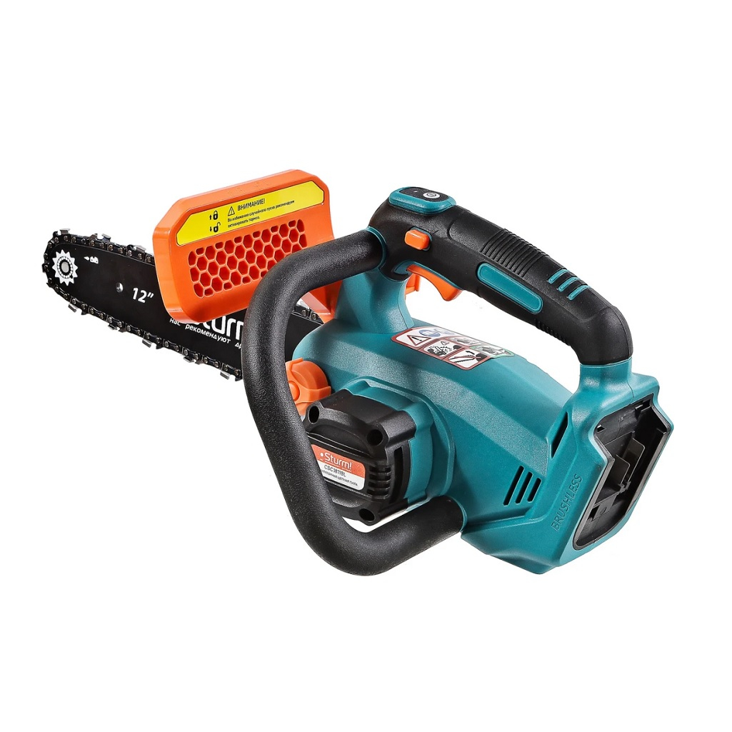 Пила цепная аккумуляторная Sturm CSC1811BL, 18В 1 акк. х 8,0 Ah+з.у.