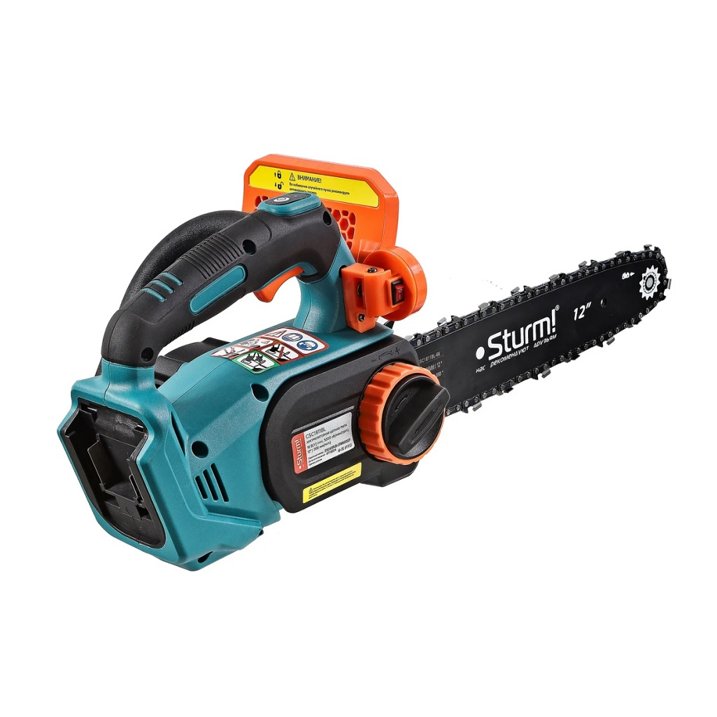 Пила цепная аккумуляторная Sturm CSC1811BL, 18В 1 акк. х 6,0 Ah+з.у.