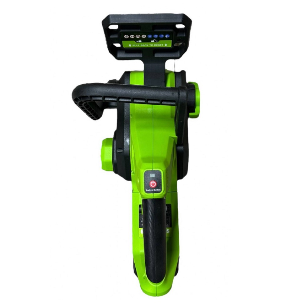 Пила аккумуляторная Kross 21V-12 Green, бесщеточный двигатель, 2 акк. х 6,0Ah+з.у.