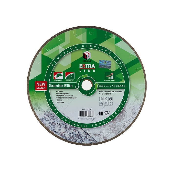 Диск алмазный DIAM Granite-Elite 300х2.0х32, 25.4 мм 000218