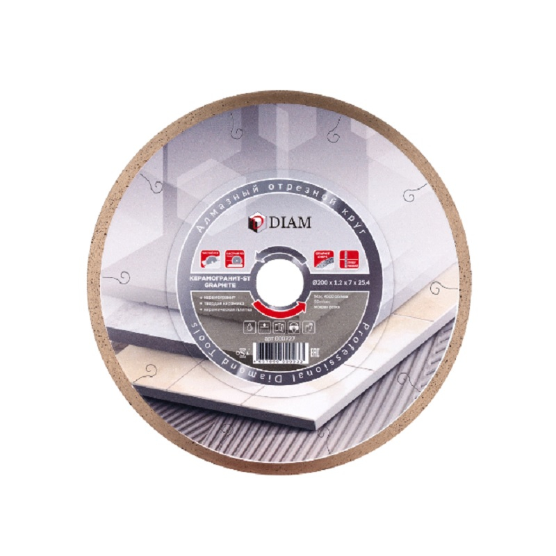 Диск алмазный Diam graphite 200х1.2х25.4 мм 000727
