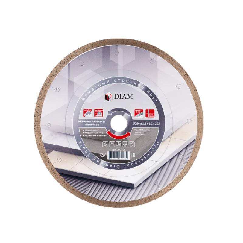 Диск алмазный Dian Graphite 250х1.2х25.4 мм 000708