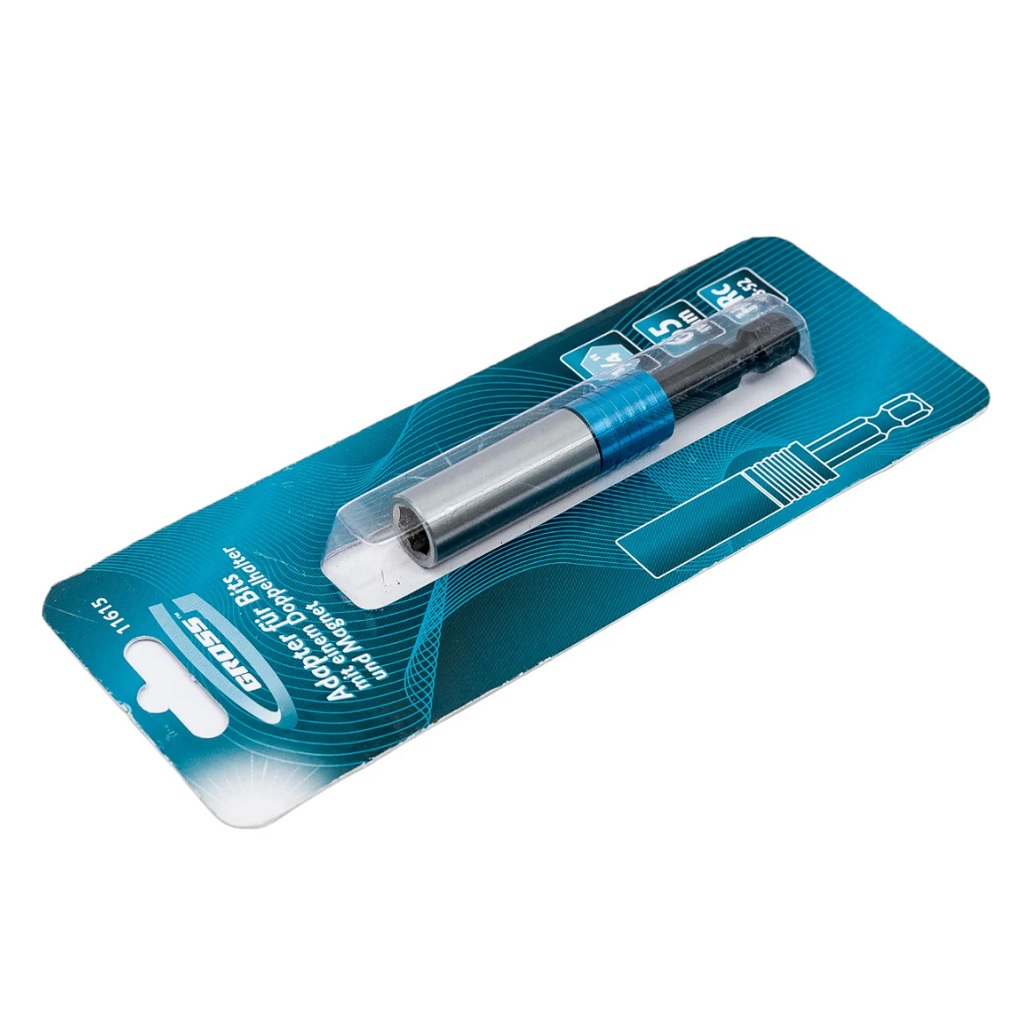 Адаптер для бит Gross 1/4 дюйма,  с двойным держателем и магнитом, 11615