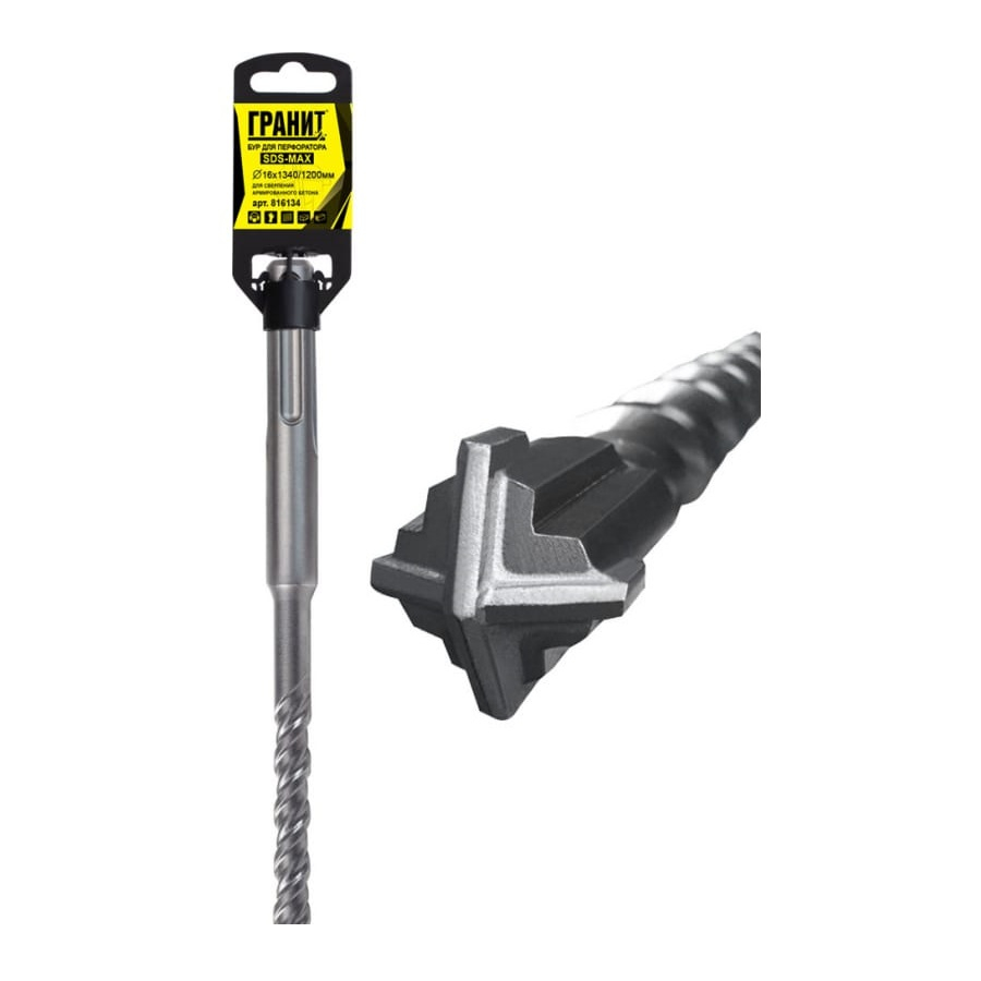 Бур Гранит SDS-MAX 18х940/800 мм Quadro-X 818940