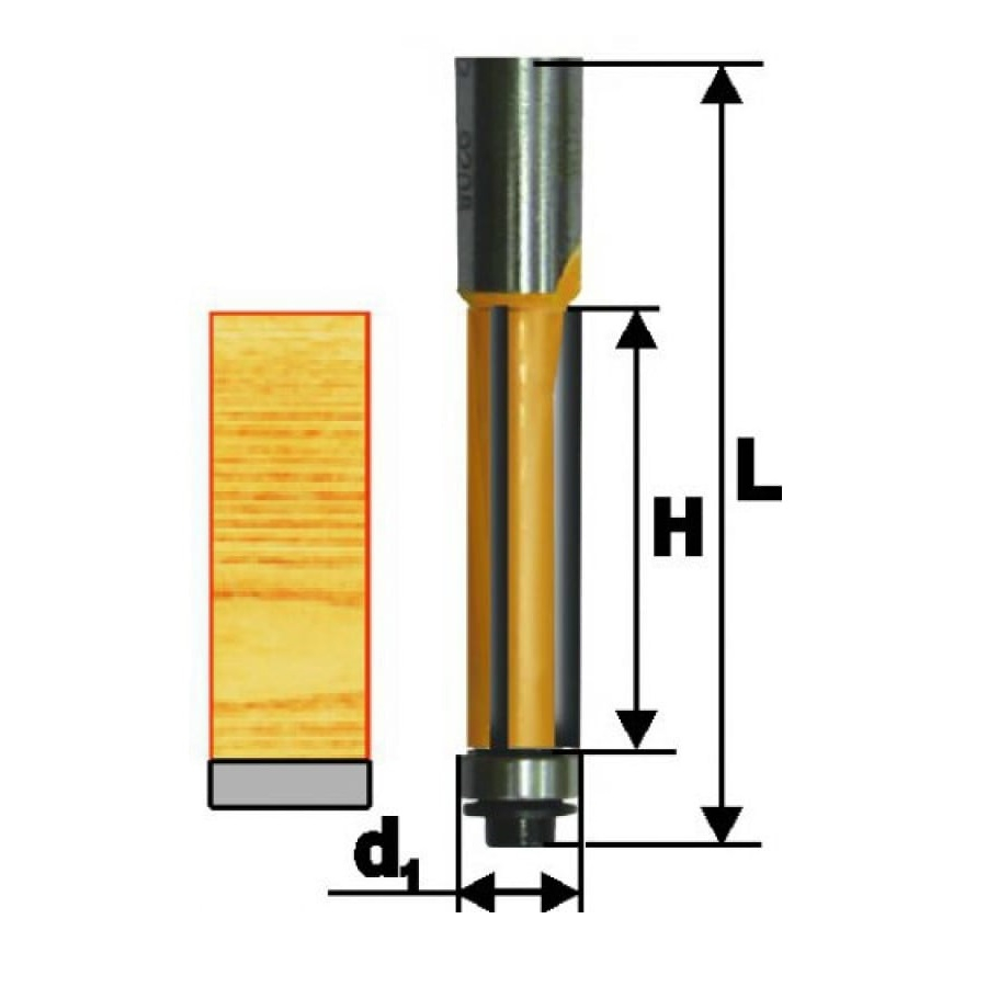 Фреза кромочная ф12,7х13мм прямая ЭНКОР 10650