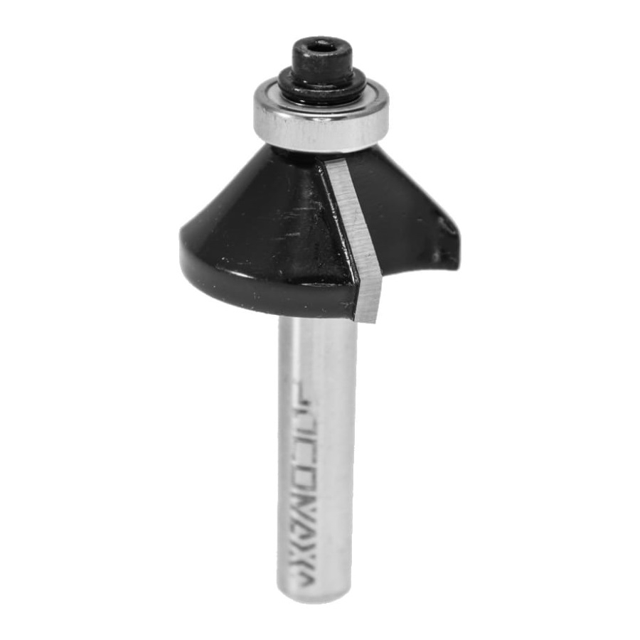 Фреза кромочная конусная с нижним подшипником РОСОМАХА d8 D30 H12 802202