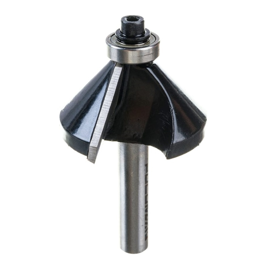 Фреза кромочная конусная с нижним подшипником РОСОМАХА d8 D40 H18 802204