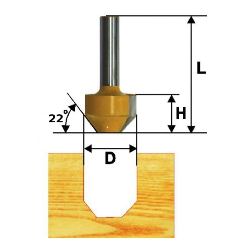 Фреза пазовая ф11,1х11 мм фасонная ЭНКОР 10510