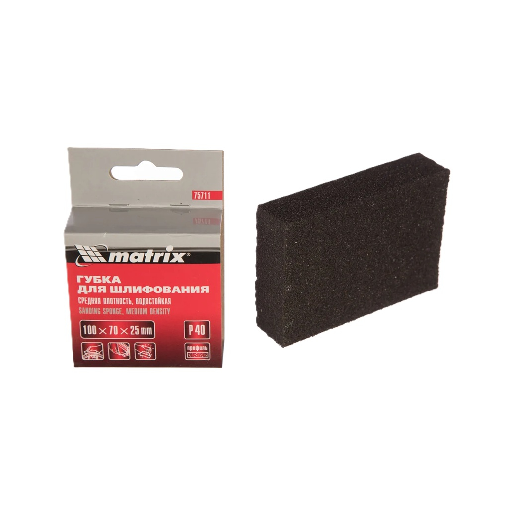 Губка шлифовальная Matrix P40 75711