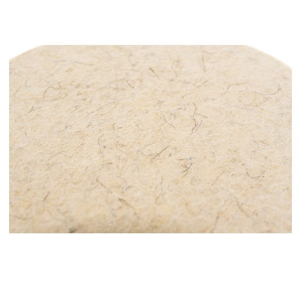 Насадка войлок на липучке SKRAB 125х10 мм серый 35553