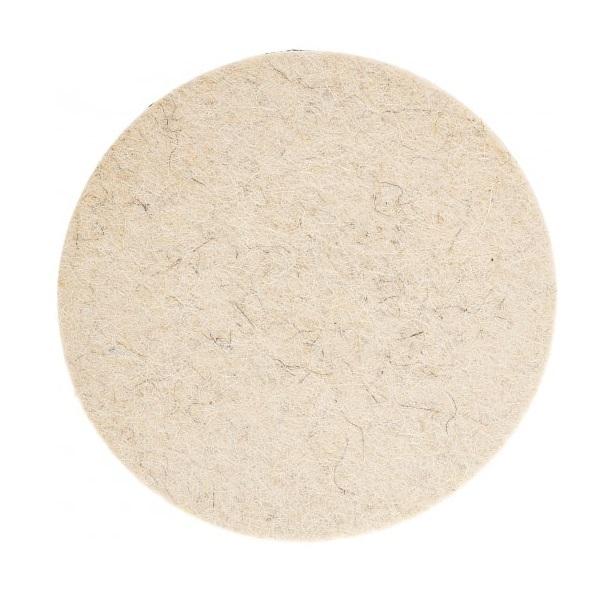 Насадка войлок на липучке SKRAB 125х10 мм серый 35553