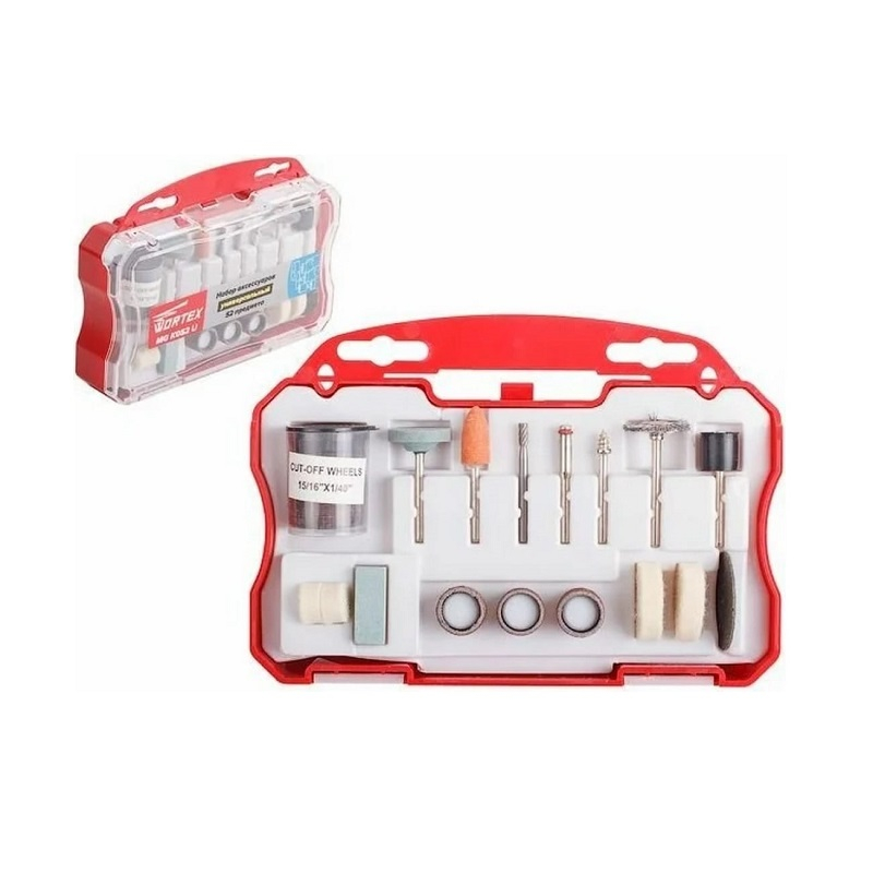 Набор аксессуаров для гравера WORTEX 52 предмета