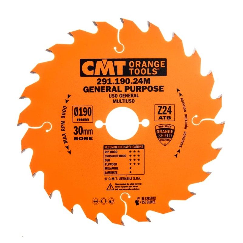 Диск пильный по дереву CMT 190х30хZ24 291.190.24М