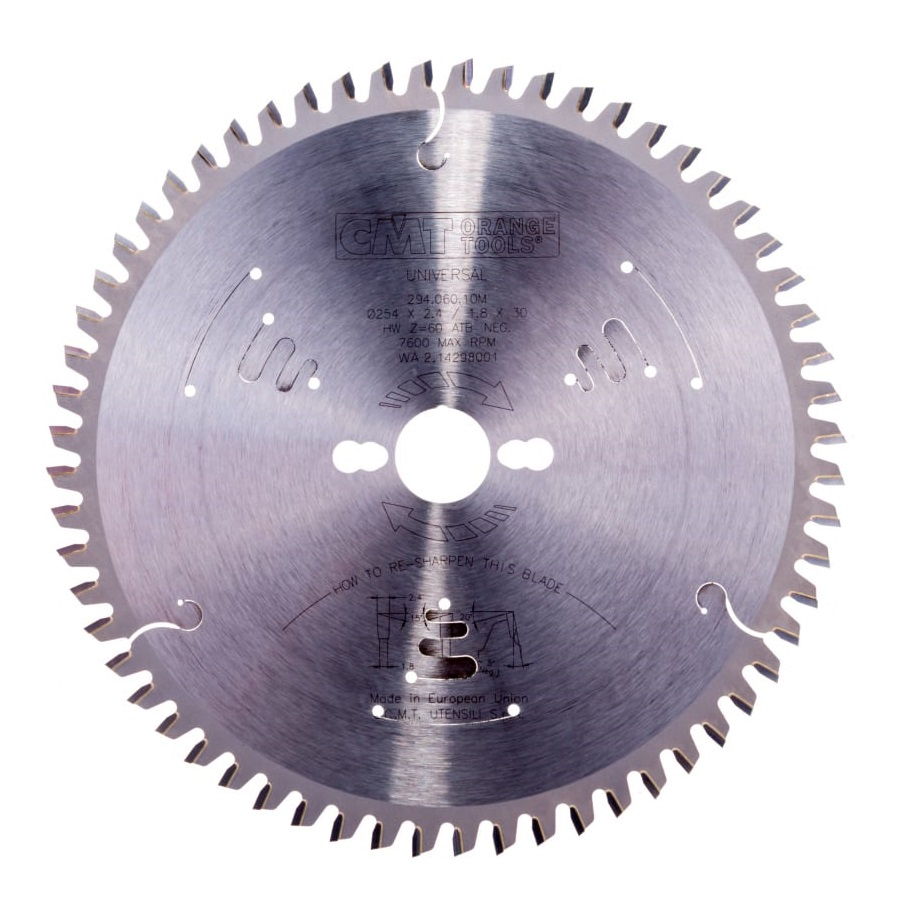 Диск пильный СМТ 254х30хZ60 294.060.10М