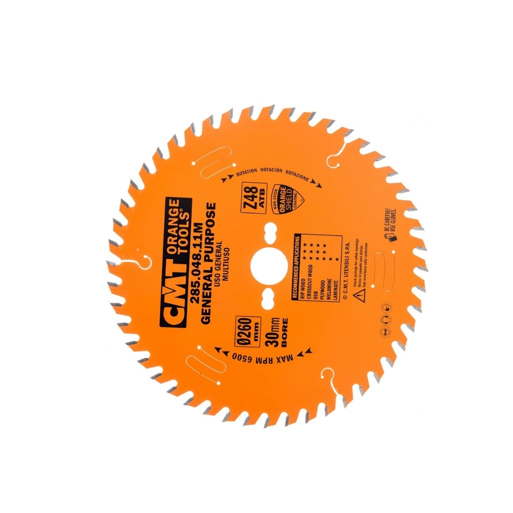 Диск пильный по дереву СМТ 260х30х2.8/1.8 мм, Z48, 285.048.11М