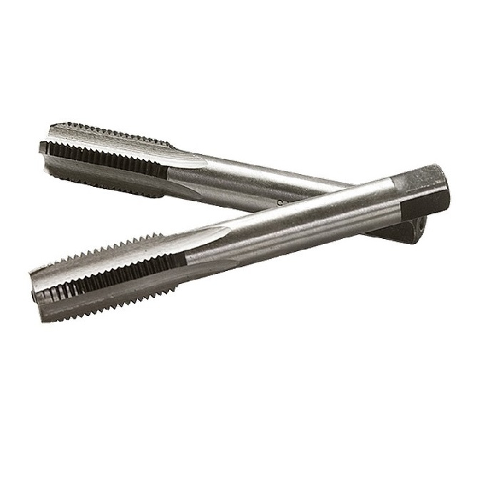 Метчик ручной комплектный Сибртех М4 х 0.7 мм, 2 штуки, 60-64 HRC, сталь, 76609