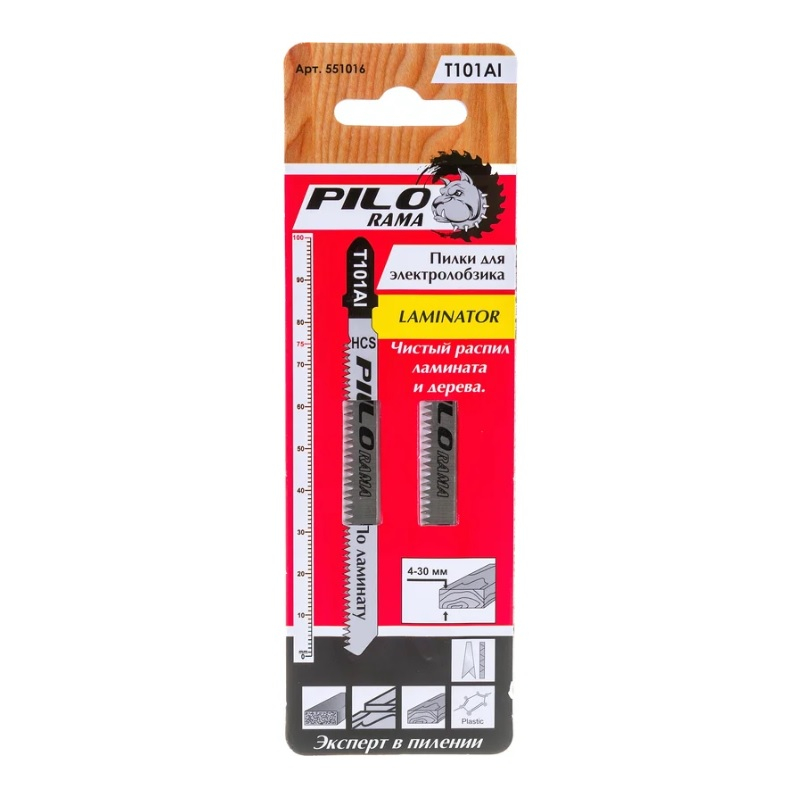 Пилки для лобзика Pilorama T101AI 2 шт 551016