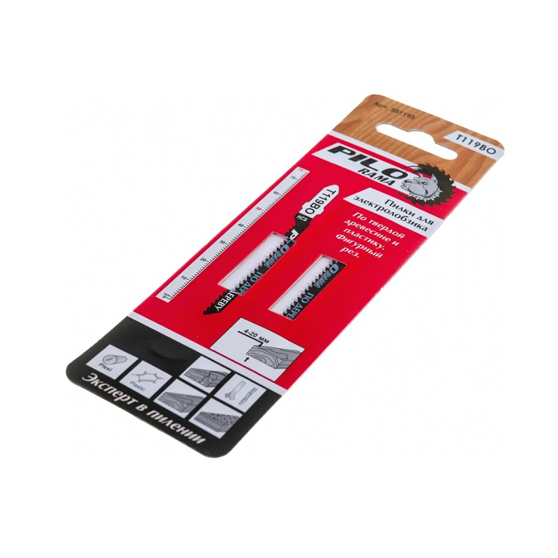 Пилки для лобзика Pilorama T119BO 2 шт 551193