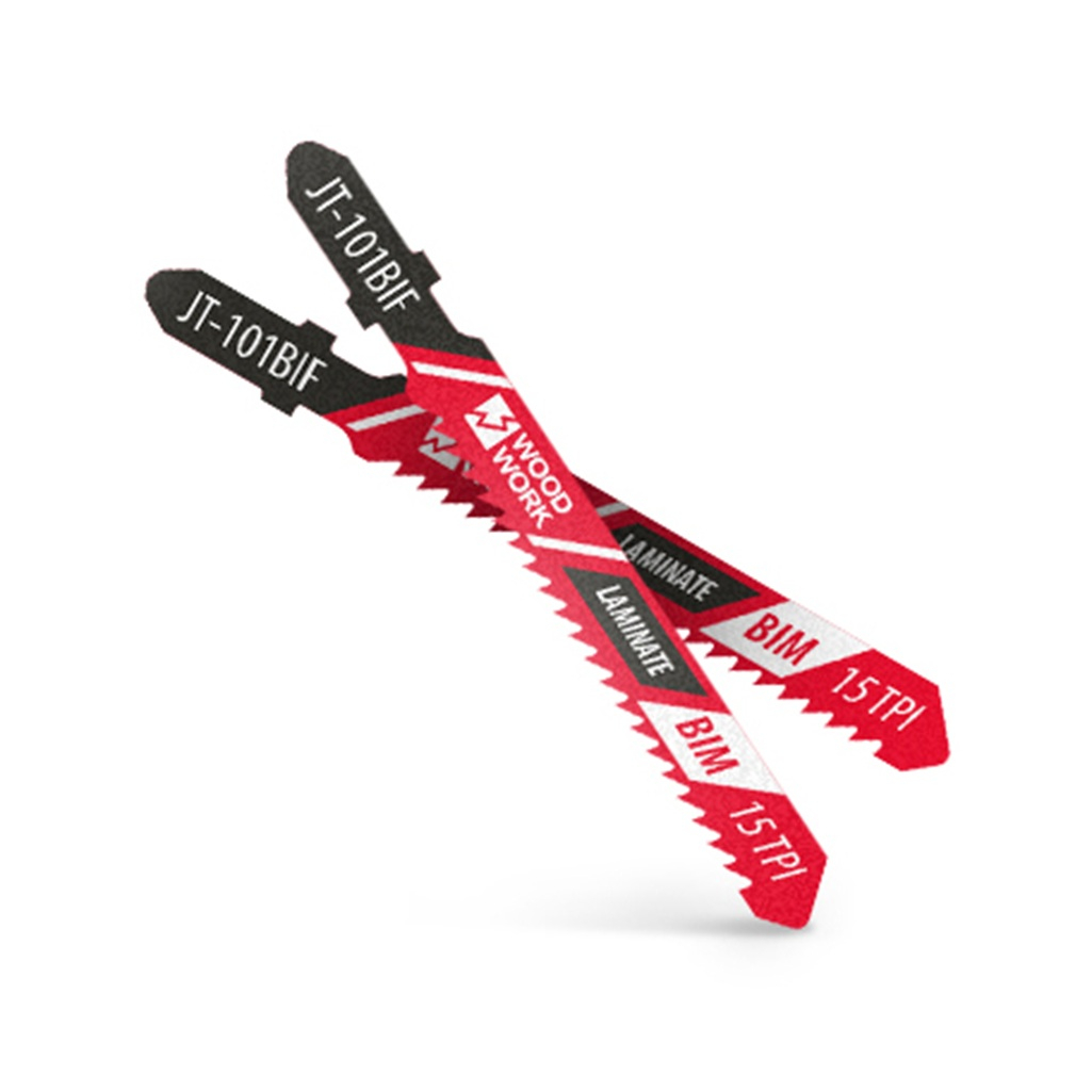 Пилки по ламинированным панелям WoodWork JT-101BIF для лобзика, BIM, 5 шт