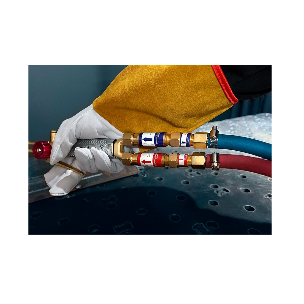 Клапан обратный Сварог КО-К-Р/Г для предотвращения обратного потока газа, золотой