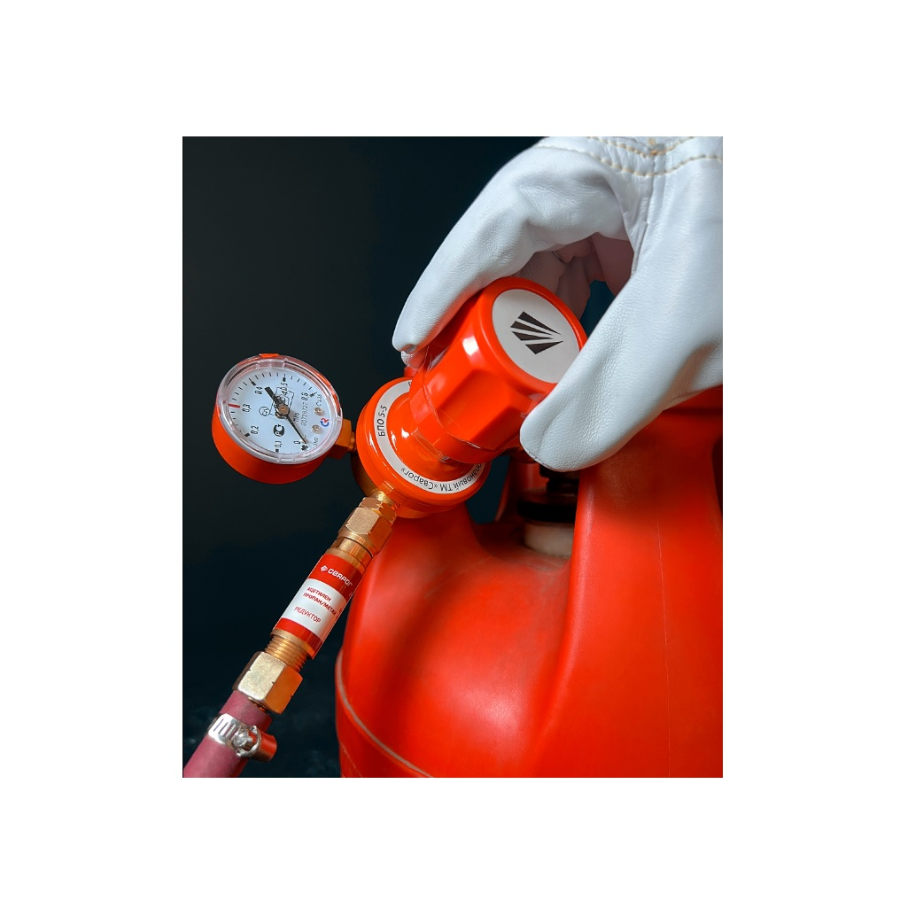 Клапан Сварог огнепреградительный горючий газ, КОГ, редуктор, 101232