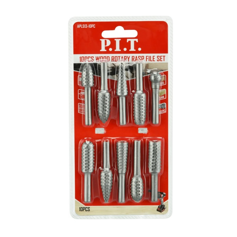 Набор шарошек по дереву P.I.T. 10 шт APLS13-10PC