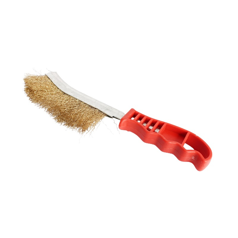 Щетка по металлу латунная Beorol витая проволока, пластиковая ручка 245316