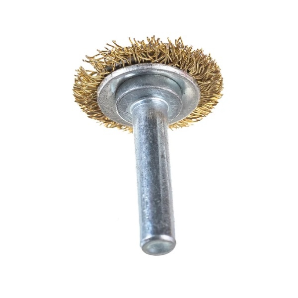 Щетка плоская со шпилькой для дрели Кедр 30 мм 146-0030