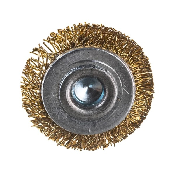 Щетка плоская со шпилькой для дрели Кедр 30 мм 146-0030