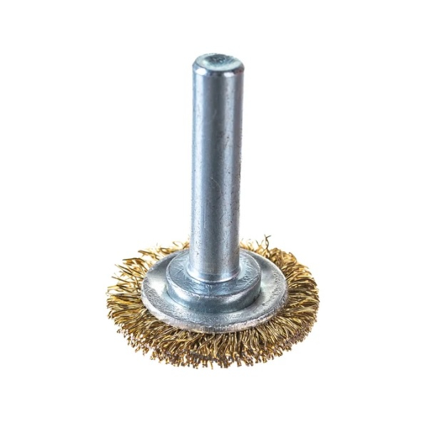 Щетка плоская со шпилькой для дрели Кедр 30 мм 146-0030