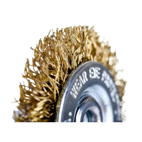 Щетка плоская со шпилькой для дрели Кедр 40 мм 146-0040