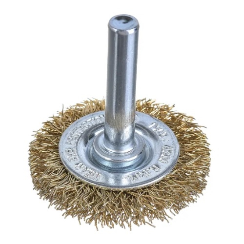 Щетка плоская со шпилькой для дрели Кедр 40 мм 146-0040