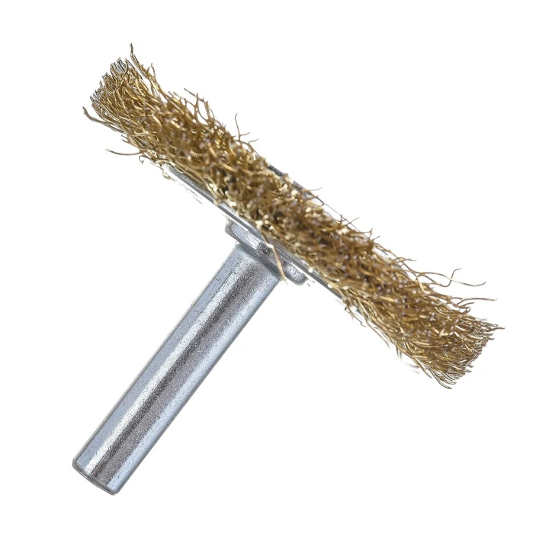 Щетка плоская со шпилькой для дрели Кедр 50 мм 146-0050