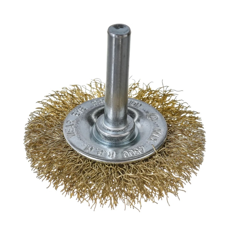 Щетка плоская со шпилькой для дрели Кедр 50 мм 146-0050