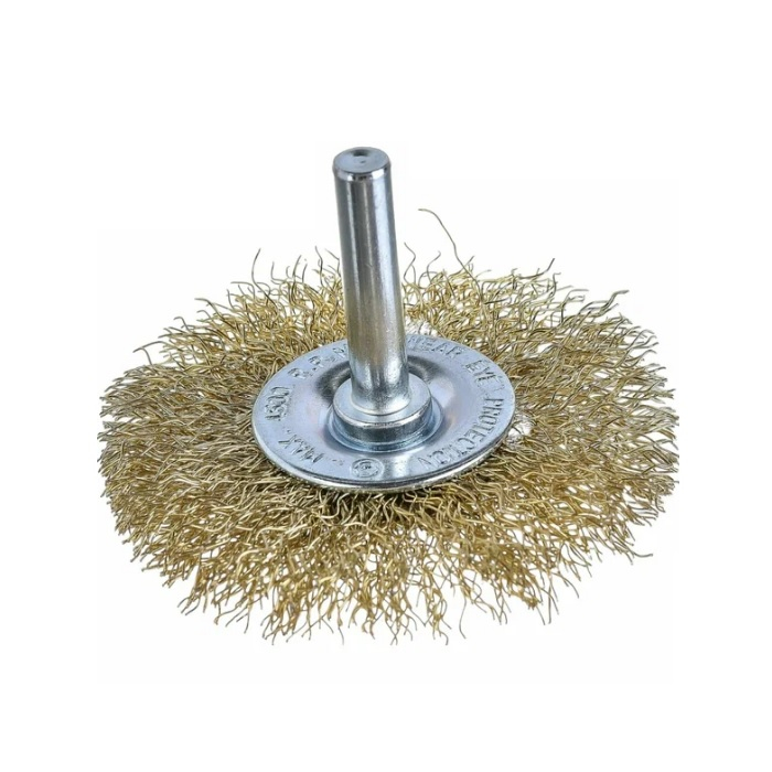 Щетка плоская со шпилькой для дрели Кедр 60 мм 146-0060