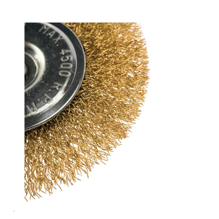 Щетка плоская со шпилькой для дрели Кедр 100 мм 146-0100
