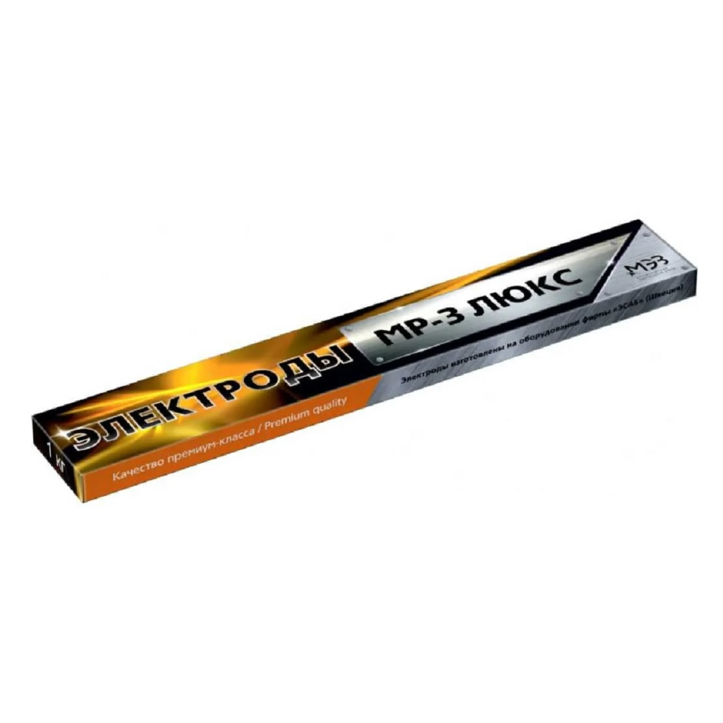 Электроды сварочные МЭЗ Люкс МР-3 3,0 мм для ручной дуговой сварки 1 кг