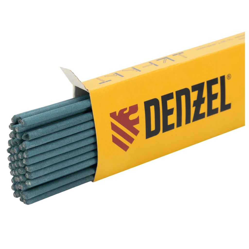 Электроды Denzel DER-3 2.5 мм, 1 кг 97501 Для ручной дуговой сварки деталей