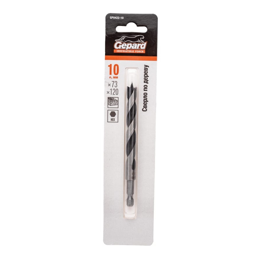 Сверло по дереву Gepard GP0422-10 10 мм