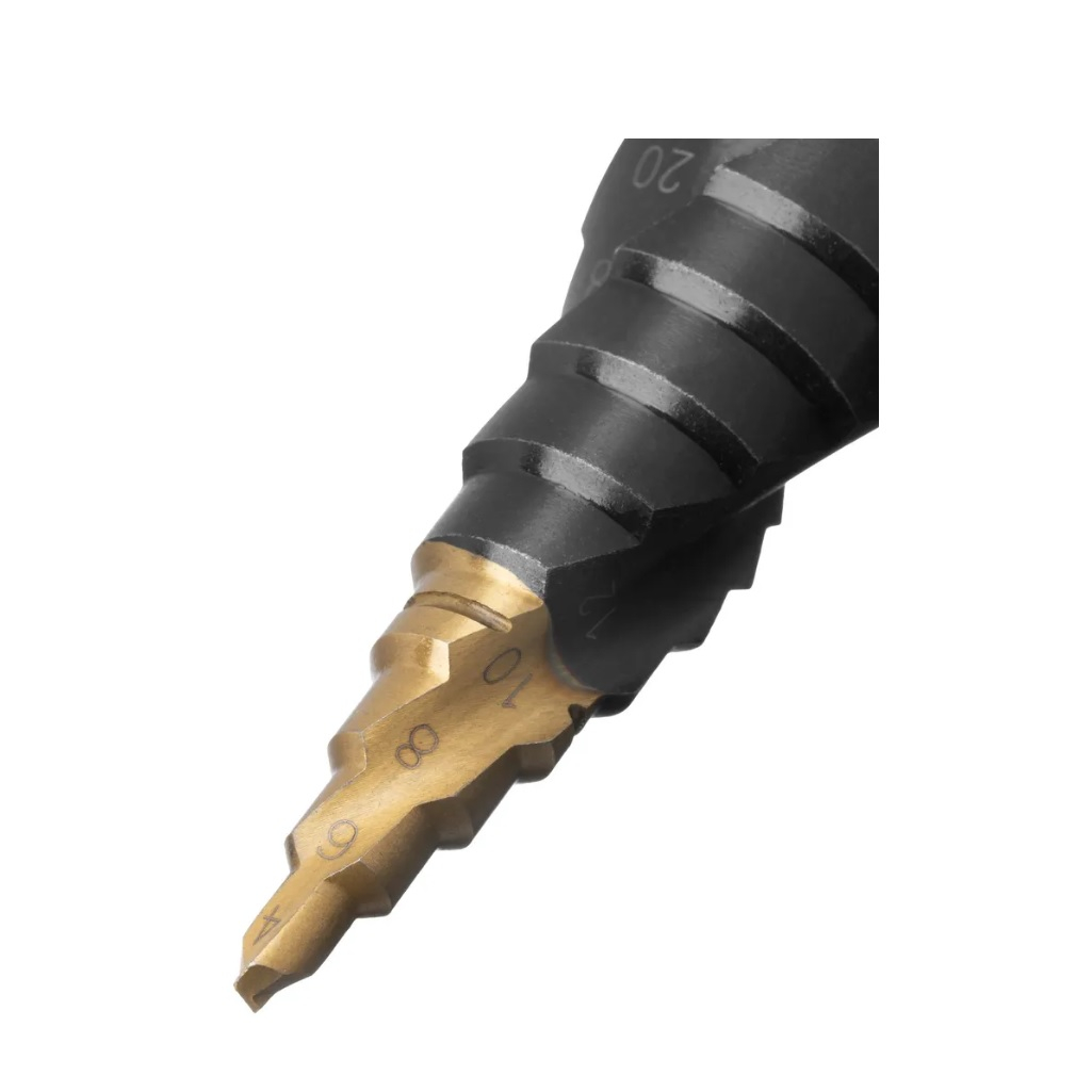 Сверло по металлу Denzel 723603, 4-20 мм, ступенчатое, хвостовик 6-гранный