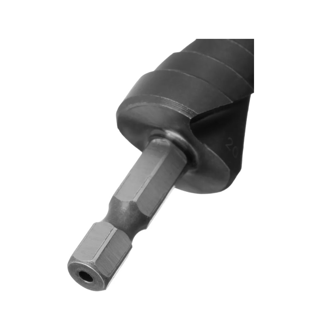 Сверло по металлу Denzel 723603, 4-20 мм, ступенчатое, хвостовик 6-гранный