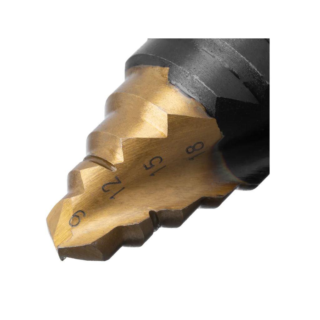 Сверло по металлу Denzel 723605, 9-36 мм, ступенчатое, хвостовик 6-гранный